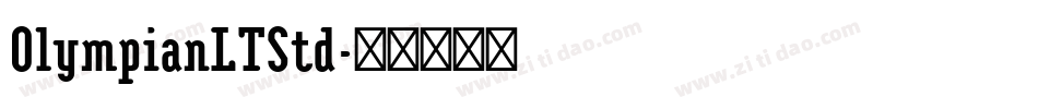 OlympianLTStd字体转换
