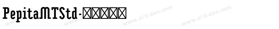 PepitaMTStd字体转换