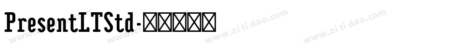 PresentLTStd字体转换