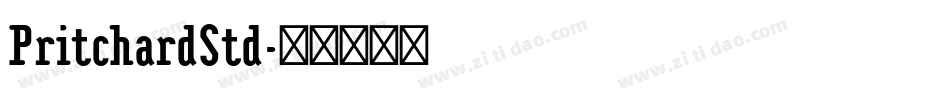 PritchardStd字体转换