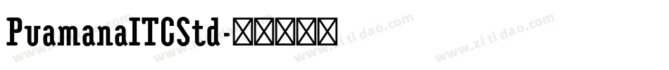 PuamanaITCStd字体转换