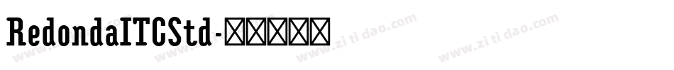 RedondaITCStd字体转换