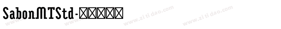 SabonMTStd字体转换