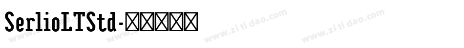 SerlioLTStd字体转换