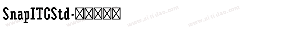SnapITCStd字体转换