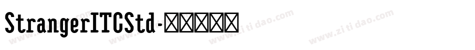 StrangerITCStd字体转换