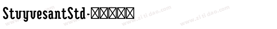 StuyvesantStd字体转换