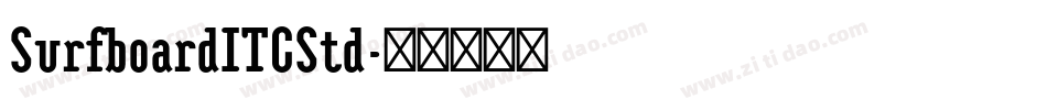SurfboardITCStd字体转换