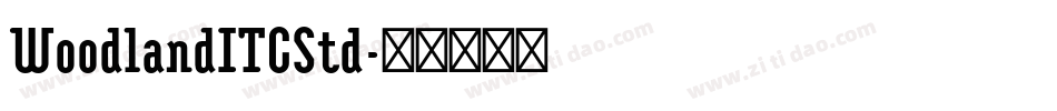 WoodlandITCStd字体转换