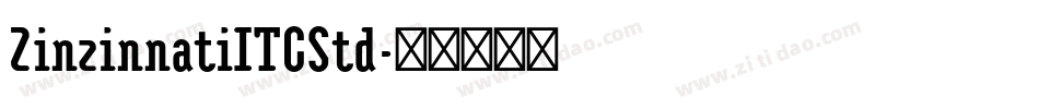 ZinzinnatiITCStd字体转换