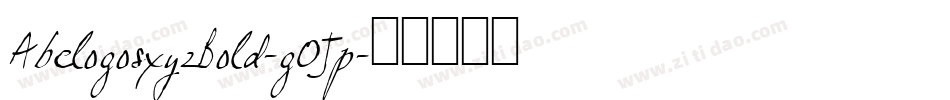 AbclogosxyzBold-g0Jp字体转换