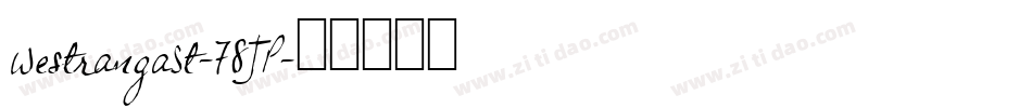 WestrangaSt-78JP字体转换