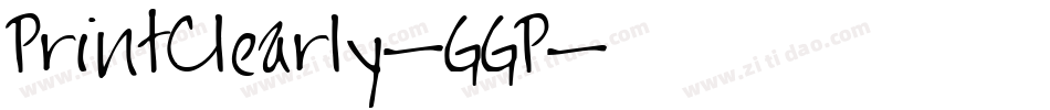 PrintClearly-GGP字体转换
