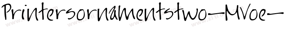Printersornamentstwo-MVoe字体转换