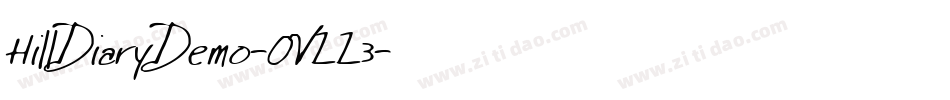 HillDiaryDemo-OVZZ3字体转换