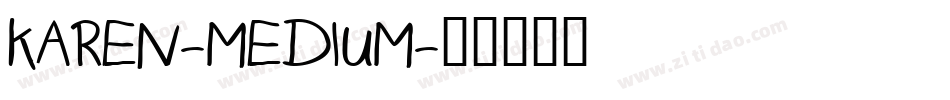 Karen-Medium字体转换