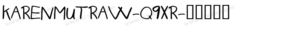 KarenMutraw-q9Xr字体转换