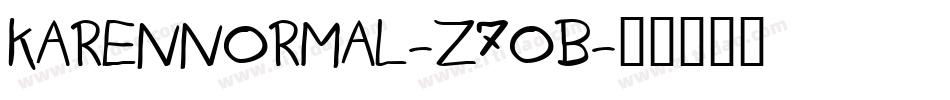 KarenNormal-Z7OB字体转换