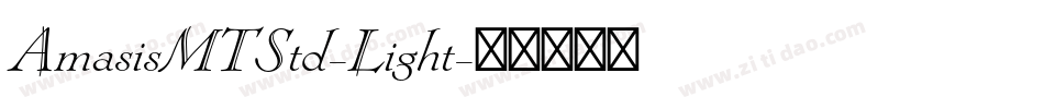 AmasisMTStd-Light字体转换