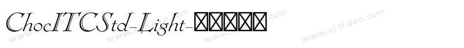 ChocITCStd-Light字体转换