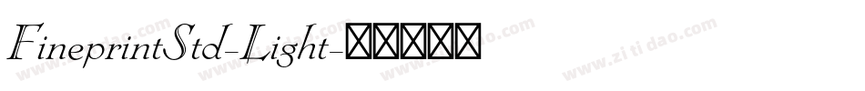 FineprintStd-Light字体转换