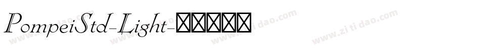 PompeiStd-Light字体转换