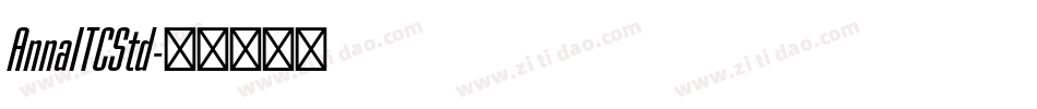 AnnaITCStd字体转换