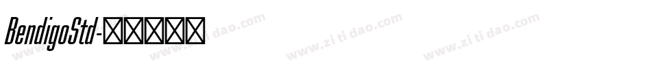 BendigoStd字体转换