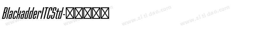 BlackadderITCStd字体转换