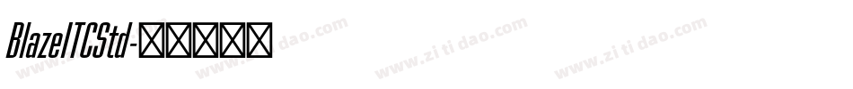 BlazeITCStd字体转换