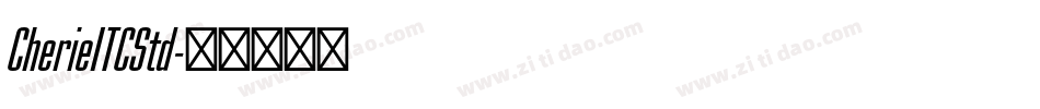 CherieITCStd字体转换