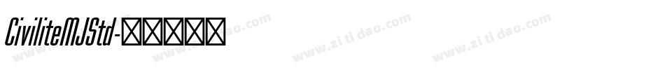 CiviliteMJStd字体转换