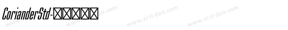 CorianderStd字体转换