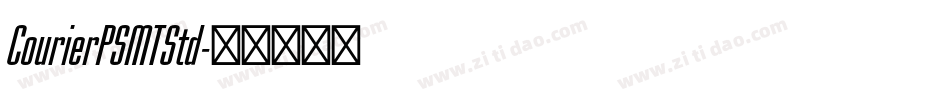CourierPSMTStd字体转换