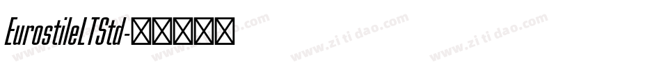 EurostileLTStd字体转换