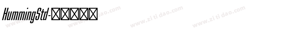 HummingStd字体转换