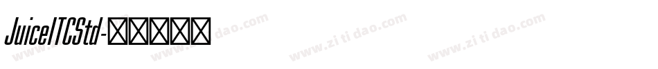 JuiceITCStd字体转换