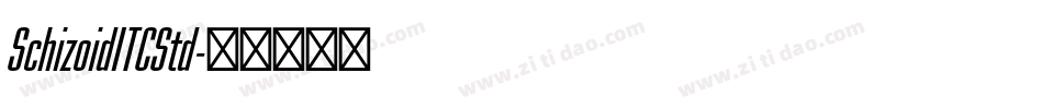 SchizoidITCStd字体转换