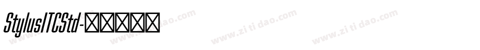 StylusITCStd字体转换