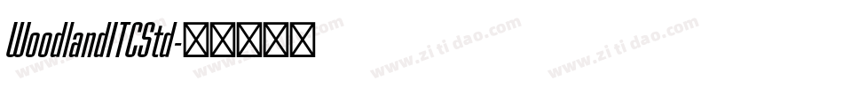 WoodlandITCStd字体转换
