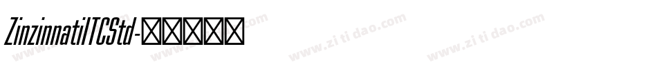 ZinzinnatiITCStd字体转换