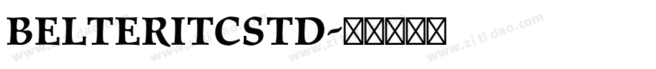 BelterITCStd字体转换