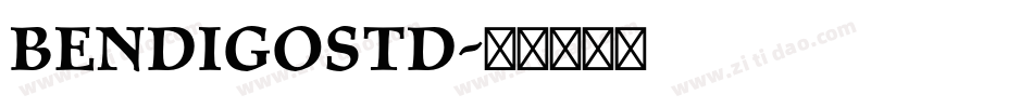 BendigoStd字体转换
