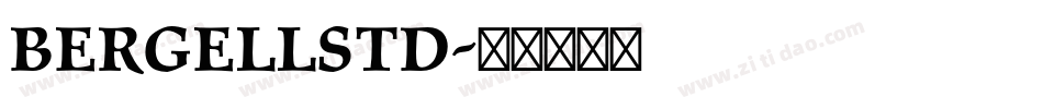 BergellStd字体转换