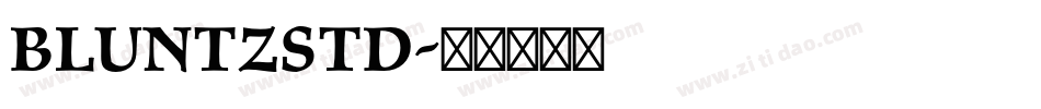 BluntzStd字体转换