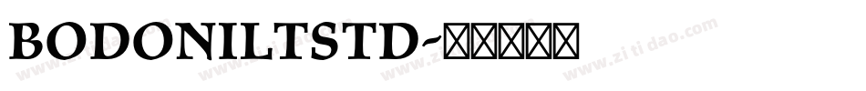 BodoniLTStd字体转换