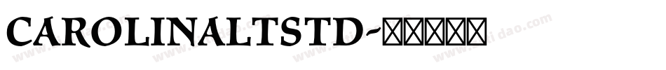 CarolinaLTStd字体转换