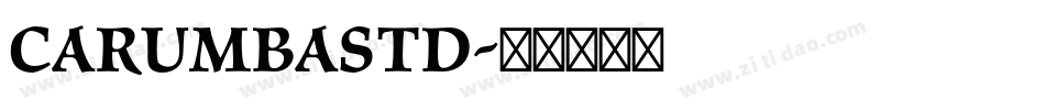 CarumbaStd字体转换