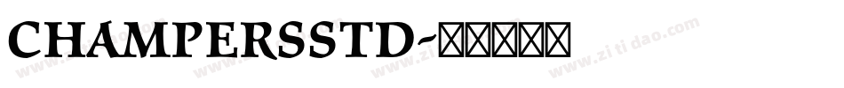 ChampersStd字体转换