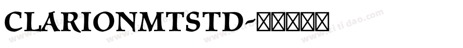 ClarionMTStd字体转换